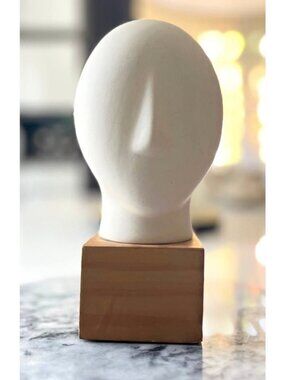 Vintage IKEA Nagon Cycladic head sculpture designed by Ab Majid